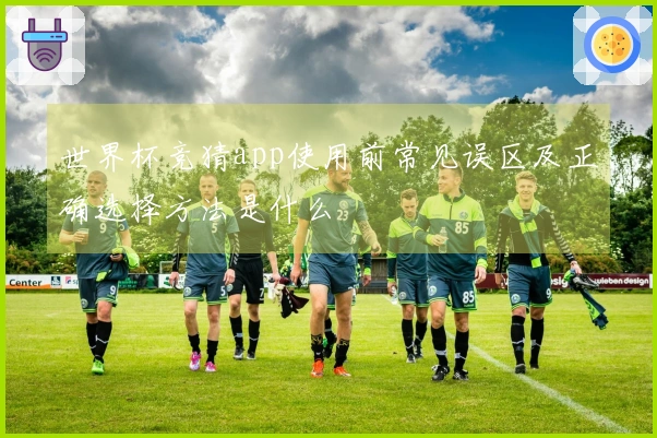 世界杯竞猜app使用前常见误区及正确选择方法是什么